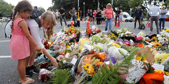 Aksi Simpati Warga untuk Korban Penembakan di Masjid Selandia Baru