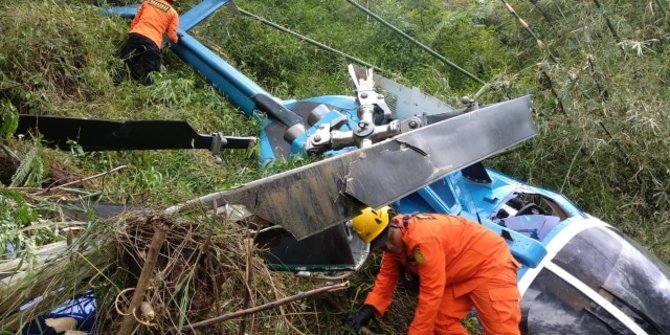 Helikopter Kecelakaan di Tasikmalaya, 4 Penumpang Selamat