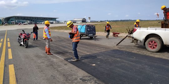 Ditutup Akibat Exit Taxiway Amblas, Bandara APT Pranoto Samarinda Normal Kembali