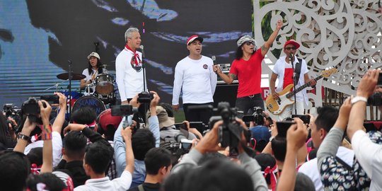 Slank Hadiri Konser Merah Putih di Semarang