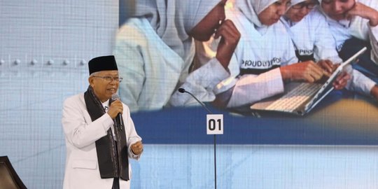 Ma'ruf Amin Tutup Debat: Saya Sumpah Atas Nama Allah akan Lawan yang Sebar Hoaks