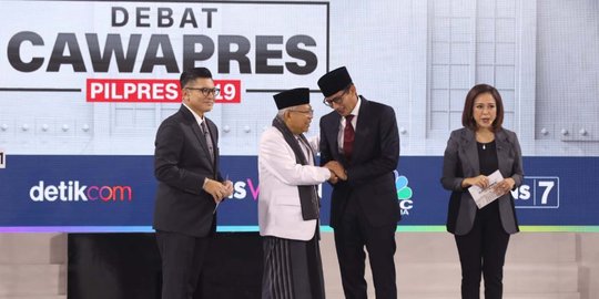 BPN Nilai Sandi Unggul 4-1 dari Ma'ruf Karena Jaga Tata Krama saat Debat