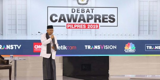 Penjelasan Istilah-Istilah Unik Disampaikan Ma'ruf Amin dalam Debat