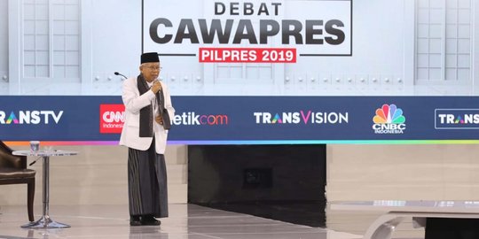 Bicara Pakai Data saat Debat, Ma'ruf Tunjukkan Kemampuannya Jadi Cawapres