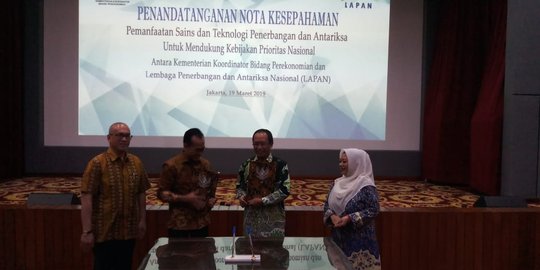 Kemenko Perekonomian Gandeng Lapan Manfaatkan Data Teknologi Penerbangan