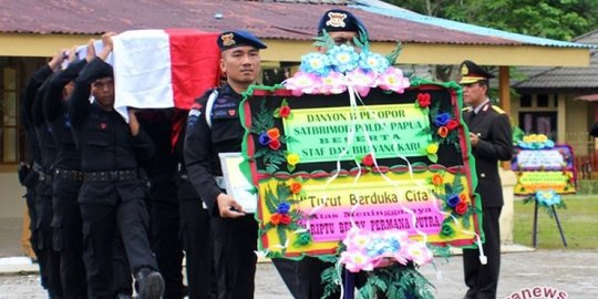 Tewas Tertembak KKB Papua, Brimob Asal Nunukan Baru Dua Bulan Tugas di Nduga