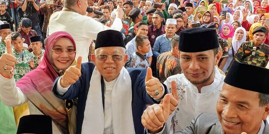 Targetkan Menang 70% di Bengkulu, Ma'ruf Amin Minta Relawan Kerja Keras