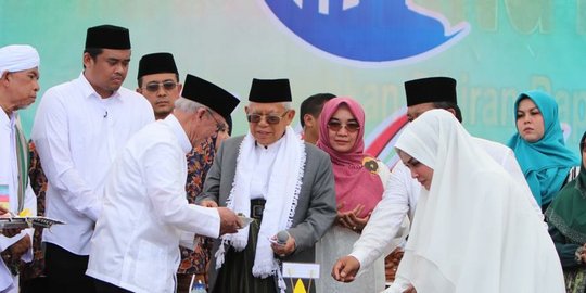 Safari Dua Hari di Kaltim, Ma'ruf Amin Target Jokowi Ulangi Kemenangan 2014