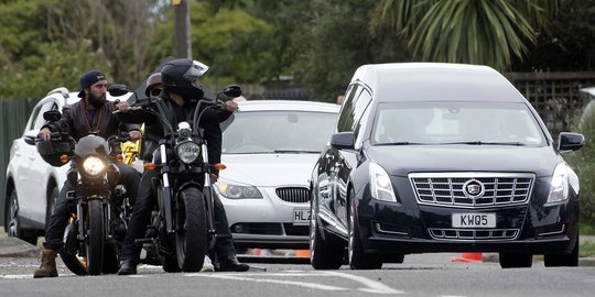 Aksi Geng Motor Kawal Pemakaman Korban Penembakan Selandia Baru