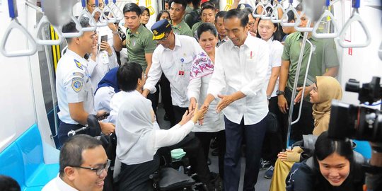 Jajal MRT, Jokowi Dapat Keluhan dari Penyandang Disabilitas