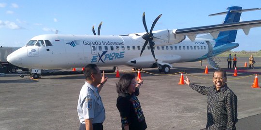 Pesawat ATR Garuda Indonesia Alami Kerusakan Landing Gear 