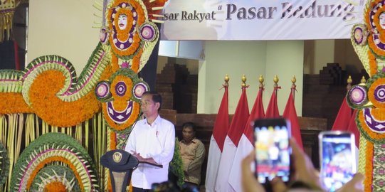 Presiden Jokowi Puji Arsitektur Pasar Badung Paling Bagus