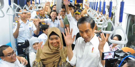 Jokowi Resmikan MRT Jakarta Didampingi Para Menteri & Artis Ibu Kota