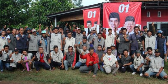 Ratusan Tukang Ojek Pangkalan Kota Serang Siap Sambut Jokowi