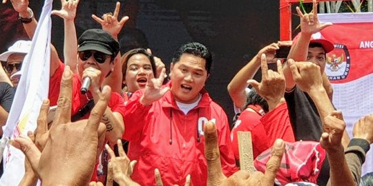 Kampanye Bareng PDIP di Banten, Erick Thohir Promosi 3 Kartu Baru Jokowi