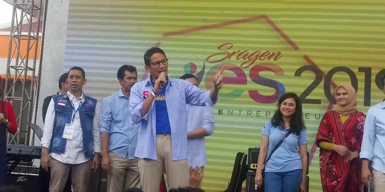 Kampanye Terbuka Perdana, Sandiaga Hadir di Acara Milenial Sragen