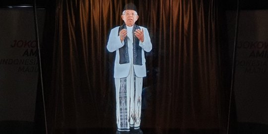 Begini Penampakan Hologram Jokowi-Ma'ruf untuk Kampanye Terbuka