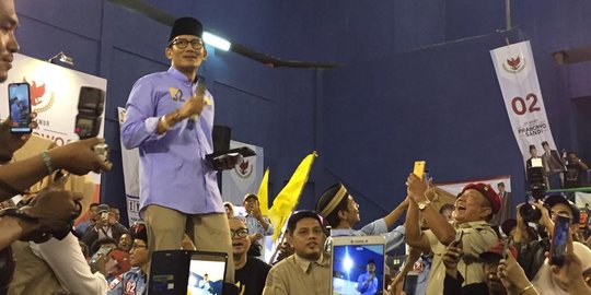 Sandiaga Kembali Rasakan Aura Kemenangan Seperti Pilgub DKI