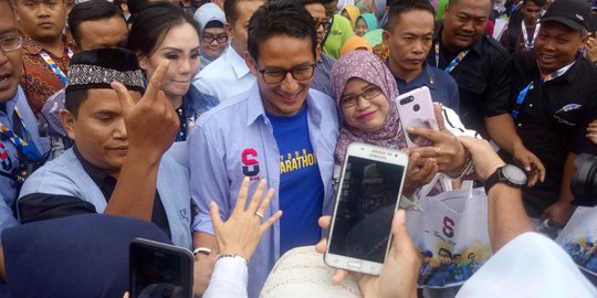 Bersama Nissa Sabyan, Sandiaga Gelar Kampanye Akbar di Lamongan