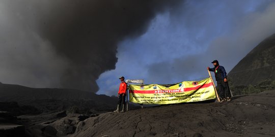 Penjagaan Kawah Gunung Bromo Diperketat