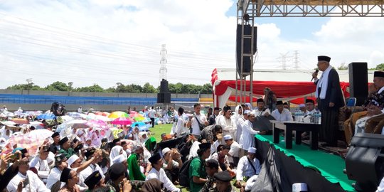 Ma'ruf Amin Kampanye di Yogya dan Jateng, Jaga Suara Biar Tidak Masuk Angin