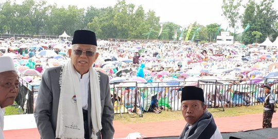 Cara Ma'ruf Amin Jaga Stamina Saat Kampanye