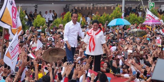 Jokowi ke Pendukung di Banjarmasin: Kita Berjuang dengan Semangat Sekuat Baja