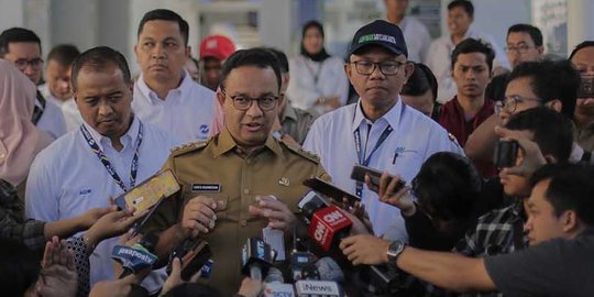 Kata Anies soal Tarif MRT Hasil Rapat Dengan Prasetio Dianggap Ilegal