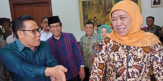 Alasan Sibuk, Cak Imin Baru Temui Khofifah di Gedung Grahadi Surabaya