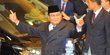 Gaya Prabowo Saat Tiba di Debat Keempat Pilpres 2019