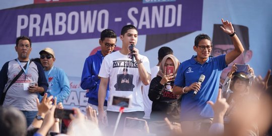 Kampanye di Surabaya, Sandiaga di Temani Al Ghozali