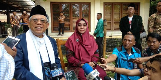 Ma'ruf Amin Jelaskan Alasan Jokowi Ajak Pendukung Pakai Putih ke TPS