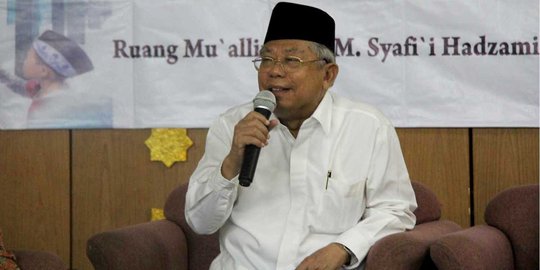 Ma'ruf Amin soal Isu Masuk RS: Hoaksnya Aneh Banget