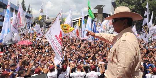 Prabowo: 17 April Nanti Mari Jaga TPS, Jangan Sampai Ada Hantu-Hantu Mau Milih