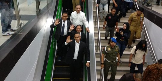 Tinjau MRT Bareng DPRD DKI, Anies Baswedan Ucapkan Terima Kasih