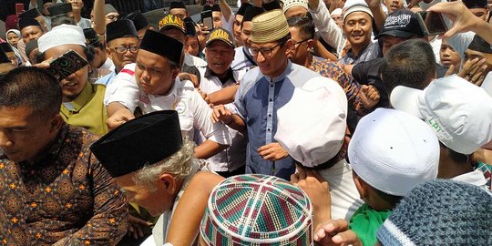 Memperingati Isra Mi'raj, Sandiaga Uno Sowan ke Ponpes Al-Itqon