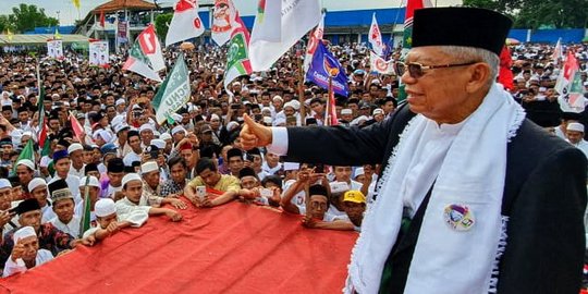 Azan Zuhur Berkumandang, Ma'ruf Amin Hentikan Tausyiah