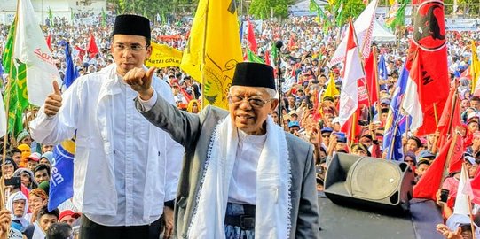 Ma'ruf Yakin Modal Pembangunan Infrastruktur Genjot Suara Jokowi di Sukabumi