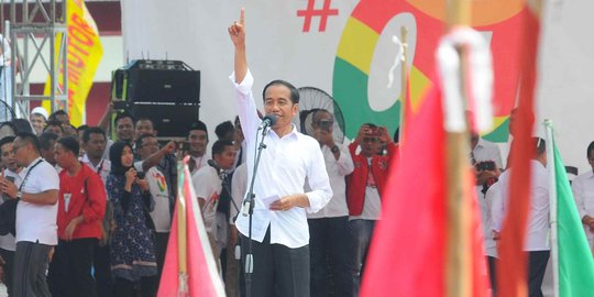 Ratusan Peserta Hadiri Deklarasi Dukung Jokowi di Tangerang