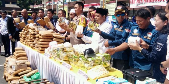 52 Kilogram Sabu Hingga 39 Ribu Ekstasi Dimusnahkan di Medan