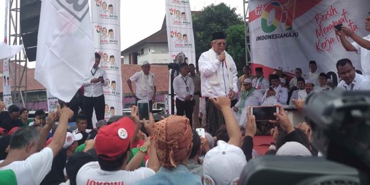 Kampanye di Bogor, Ma'ruf Klaim Unggul di Jabar & Bantah Jokowi Anti-Islam