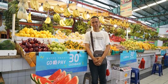 Kini, Belanja di Pasar Bisa Bayar Pakai GO-PAY