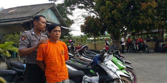 Berbekal Kunci T, Residivis Gasak 16 Motor Seorang Diri di Samarinda