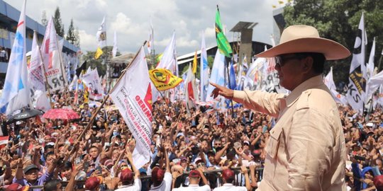 Diberitakan Ditinggal Massa Saat Kampanye, Prabowo Sindir Ada TV Cetak Kebohongan