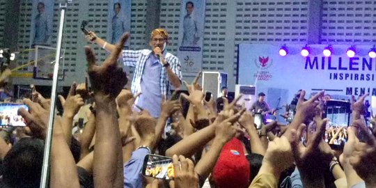 Kampanye di Solo, Sandiaga Janjikan Rumah Siap Kerja