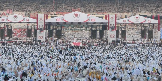 Sebut 1 Juta Pendukung Berkumpul di GBK, Sandiaga Bilang 'Kemenangan Sudah Dekat'