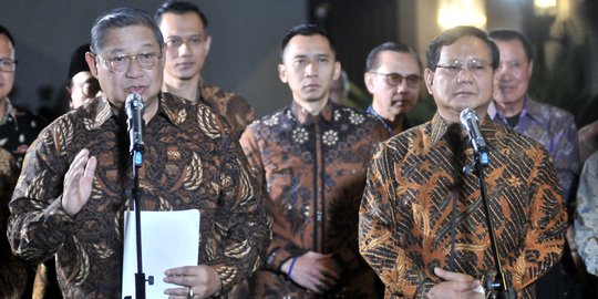 SBY Surati Petinggi Demokrat, Tak Setuju Konsep Kampanye Akbar Prabowo-Sandi