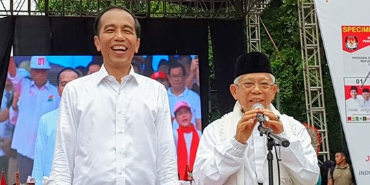 Kampanye Jokowi di Tangerang Ditutup Doa Ma'ruf Amin