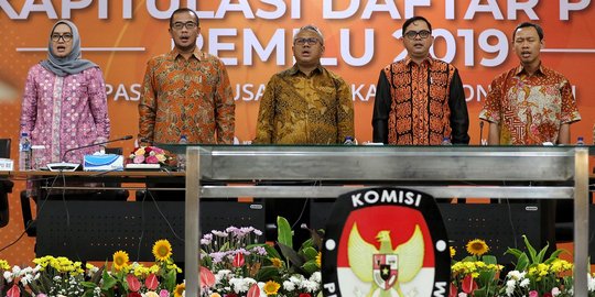 KPU Gelar Rapat Pleno Rekapitulasi Daftar Pemilih 2019