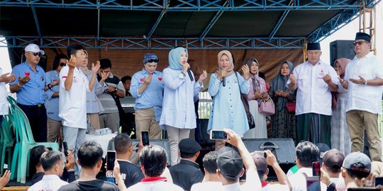 Di Pasar Tradisional Cirebon, Istri Sandiaga Ajak Masyarakat Tidak Golput